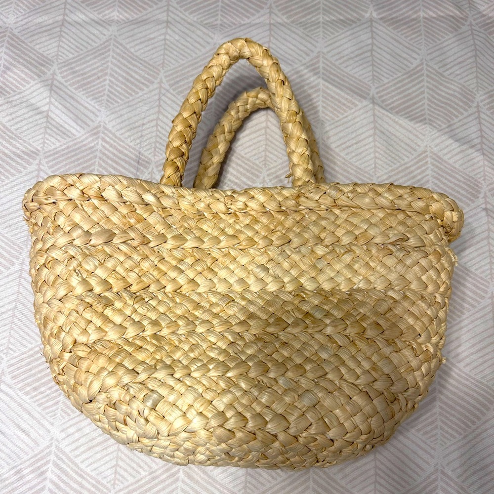 Reformation raffia tote bag